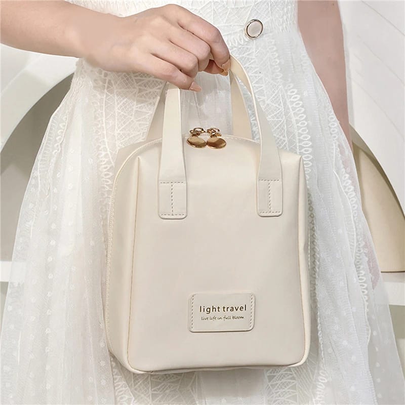 Makeup Bag, Portable Large Capacity PU Shell