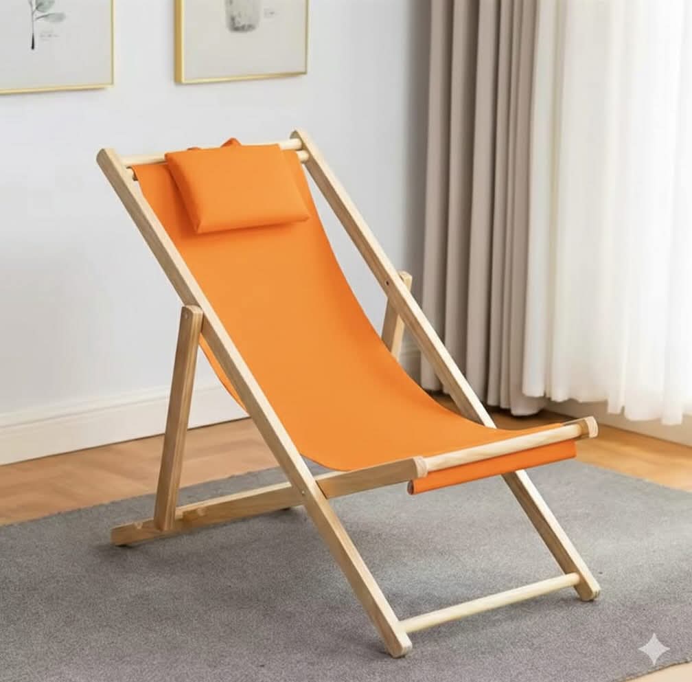 Reclining foldable balcony chair