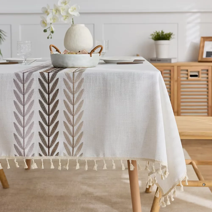 Cotton Linen Table Cloth 1.4×2M