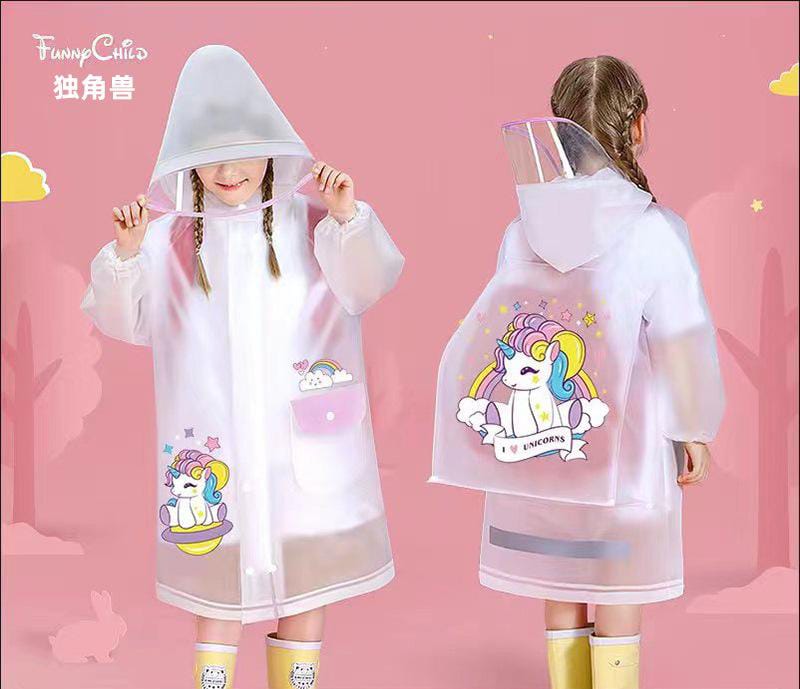 High Quality Children’s Raincoat with Wide Brim