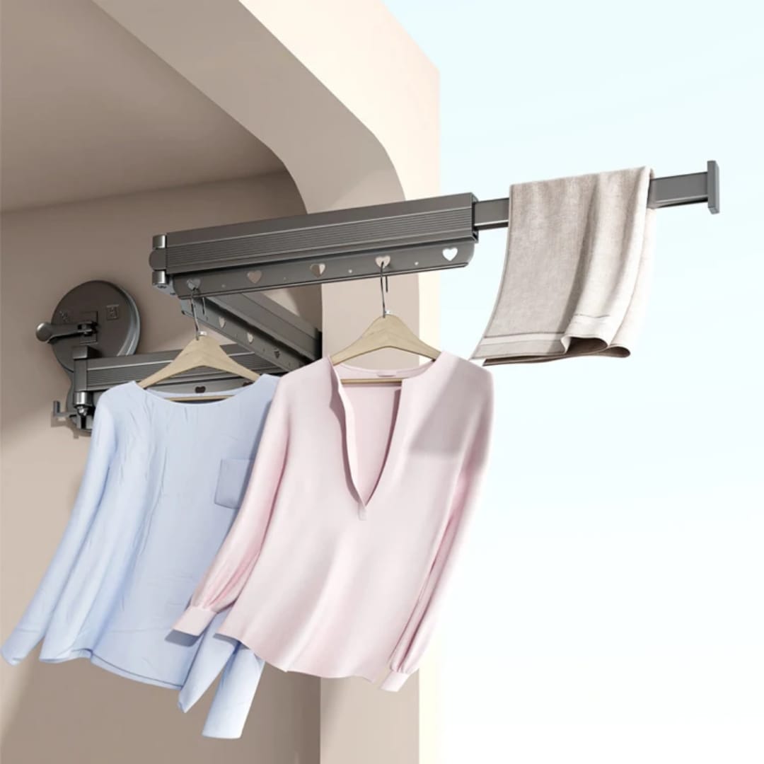 Retractable Wall-Mounted Clothes Drying Rack