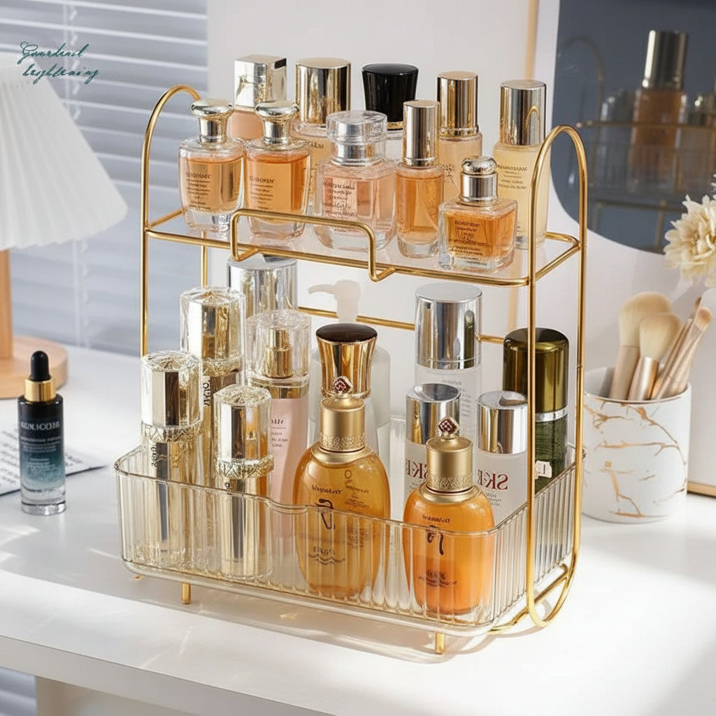 Acrylic Double Layer Cosmetic Organizer
