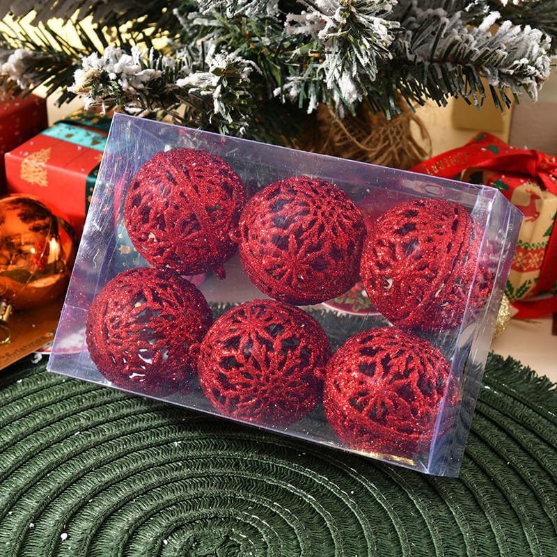 6-Piece 6cm Christmas Ball Ornaments