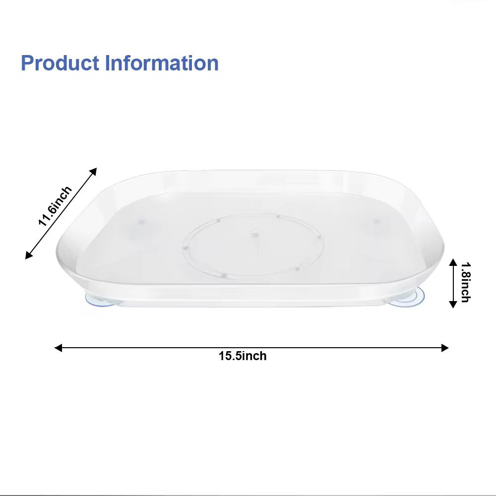 360° Rotating Rectangular Turntable Organizer