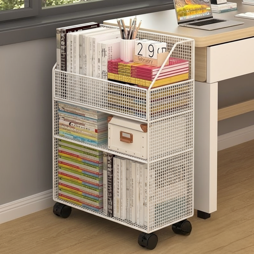 Bookshelf Stand with Wheels
