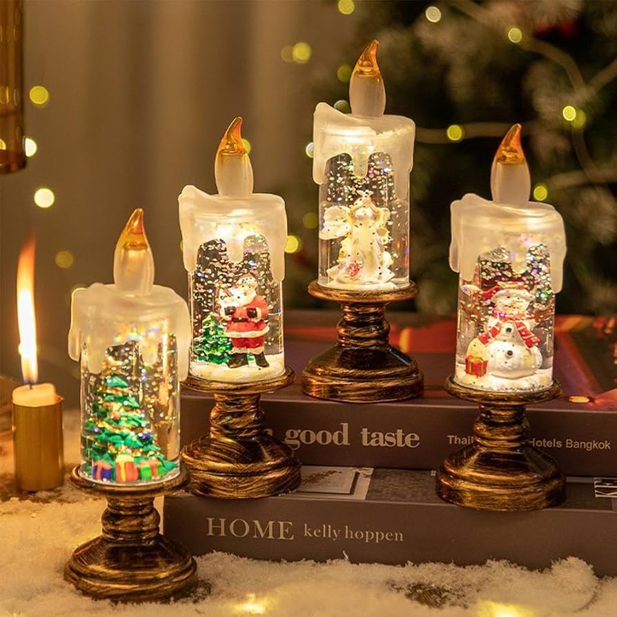Christmas LED Candle Light, Decorative Lamp with Built-In Battery