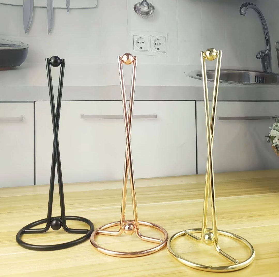 Gemelli Collections Paper Towel Holder, countertop kitchen roll dispenser and organiser for easy-access paper towel storage.