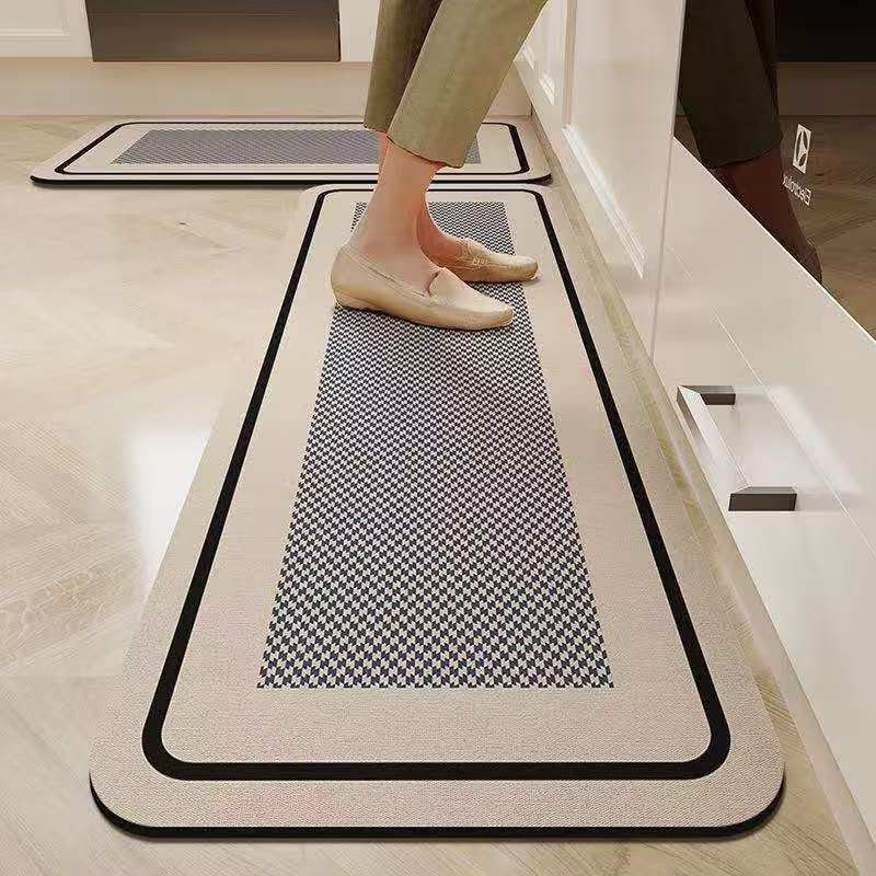 2 Piece Rubber Kitchen Mat Set