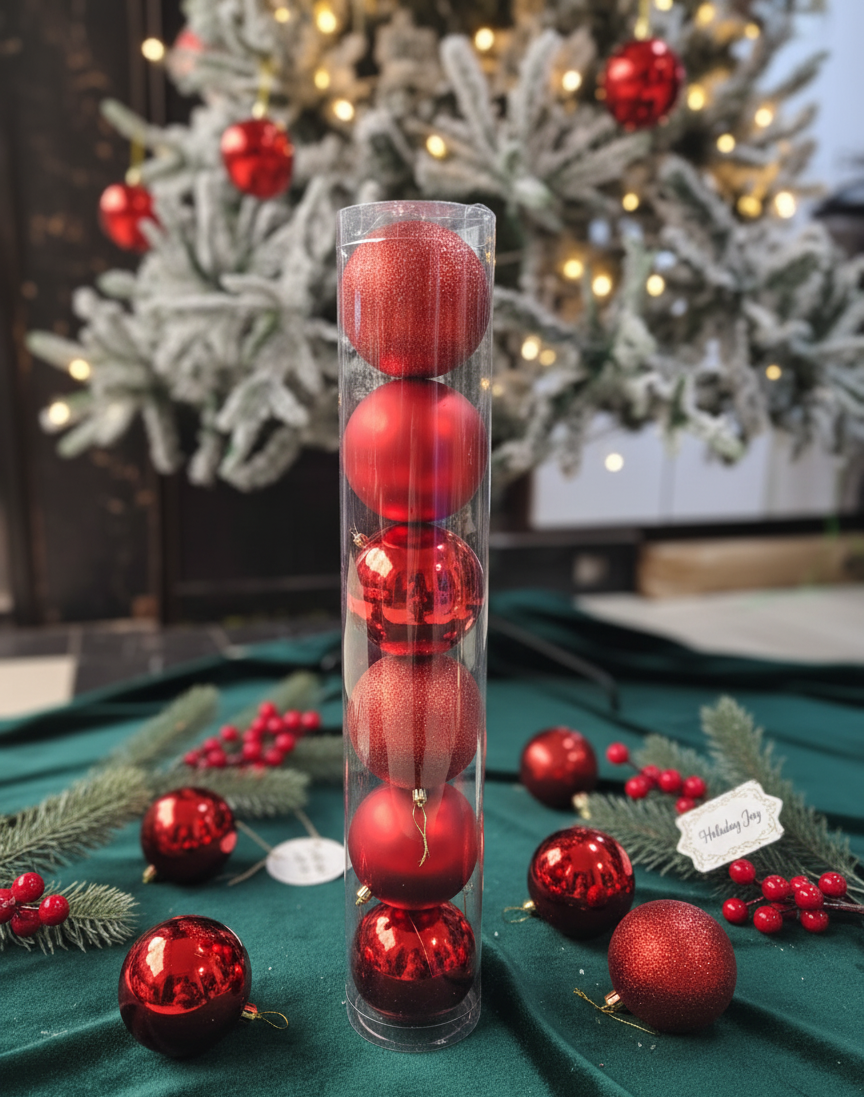 6pc 12cm Christmas Balls