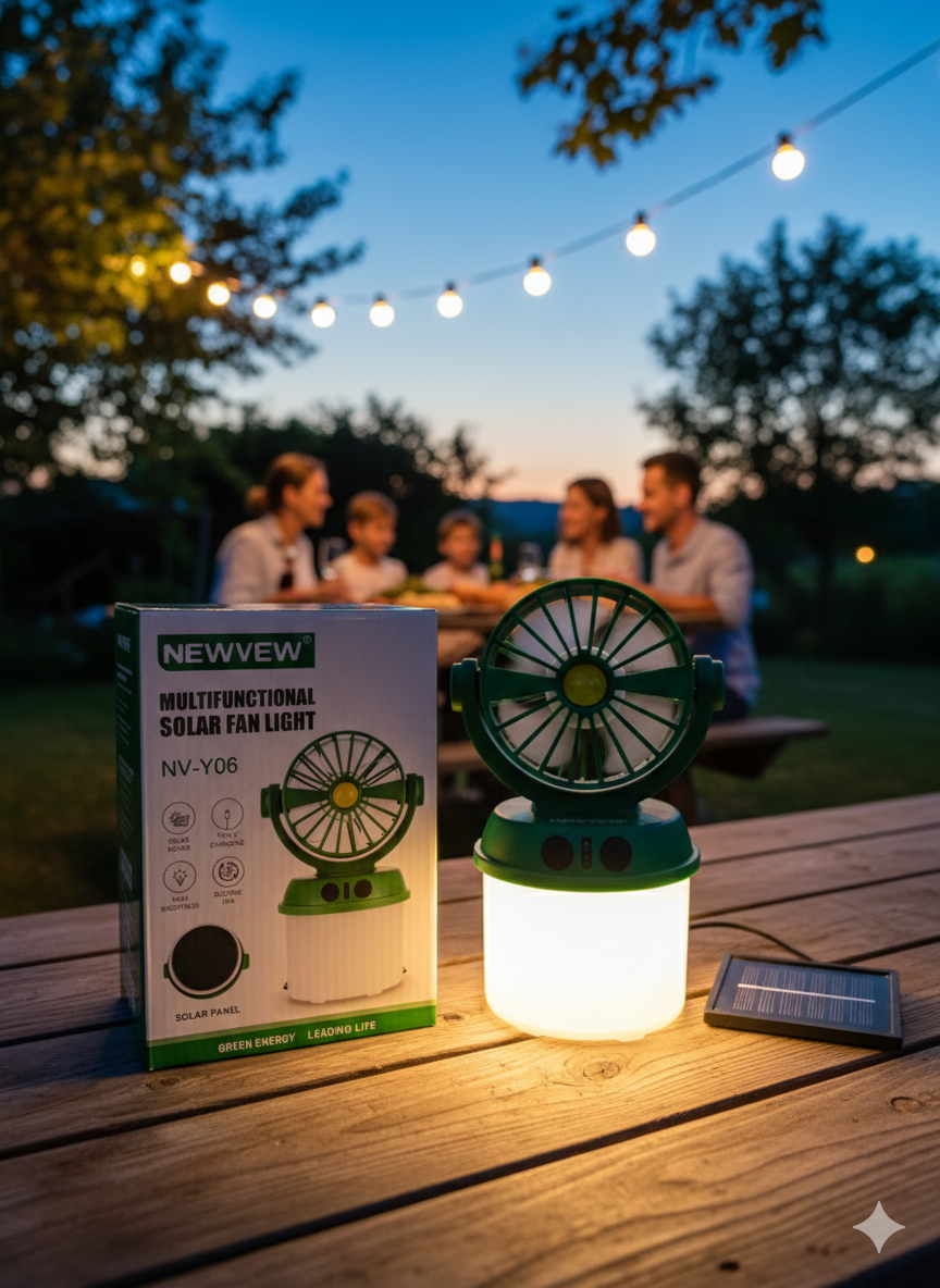 Multifunctional Solar Fan Light