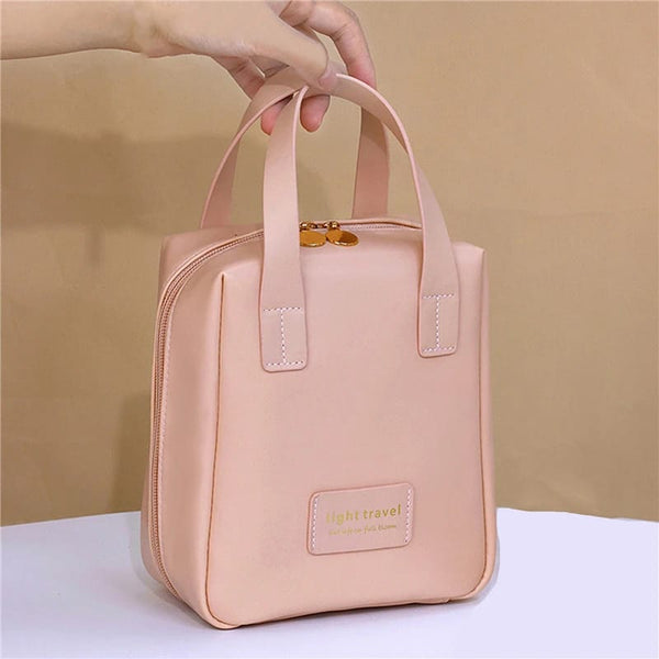 Large Capacity PU Shell Makeup Bag