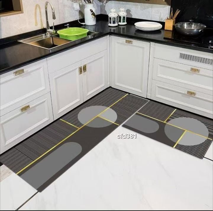 2pcs Kitchen Mat  Non-Slip Rubber