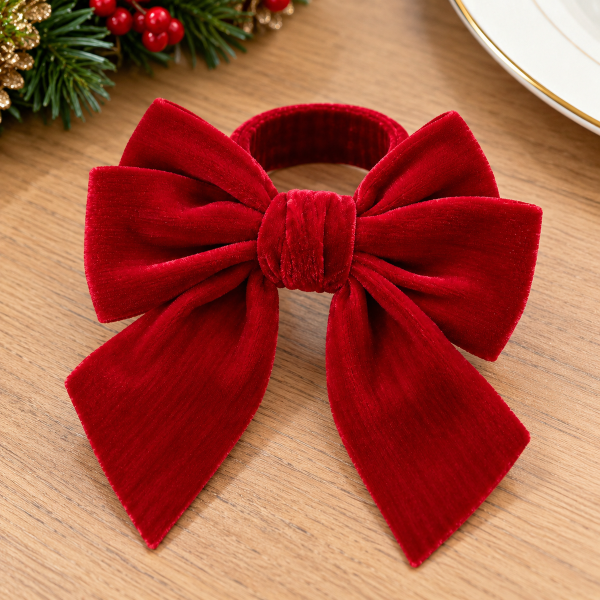 6-Piece Christmas Cutlery Holders with Festive Character Designs