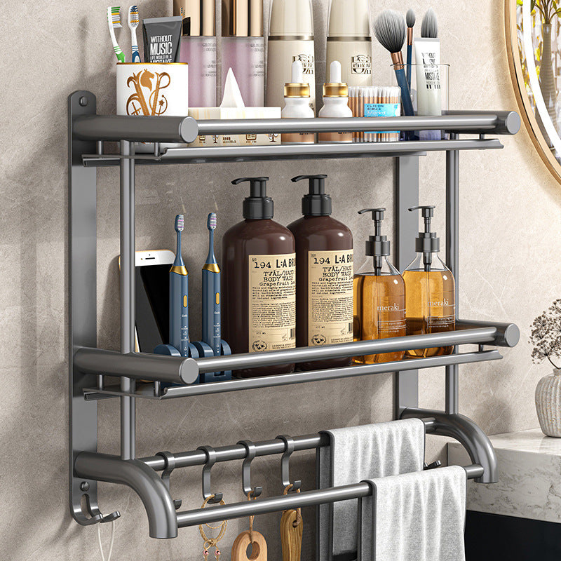Double Layer Bathroom Rack