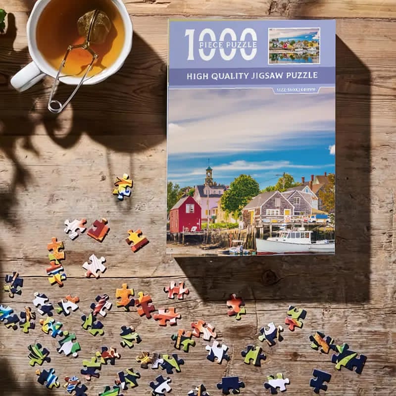 Coastal 1000-piece jigsaw puzzle for kids and family fun