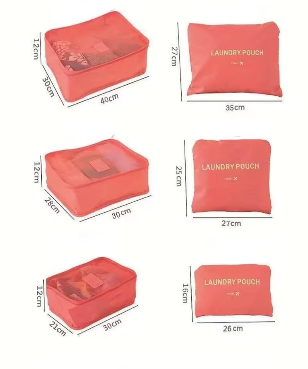6-Piece Luggage Travel Organiser Set