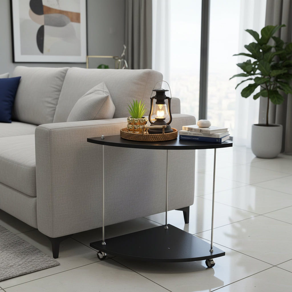 Nordic corner side table minimalist modern end table for living room and bedroom use