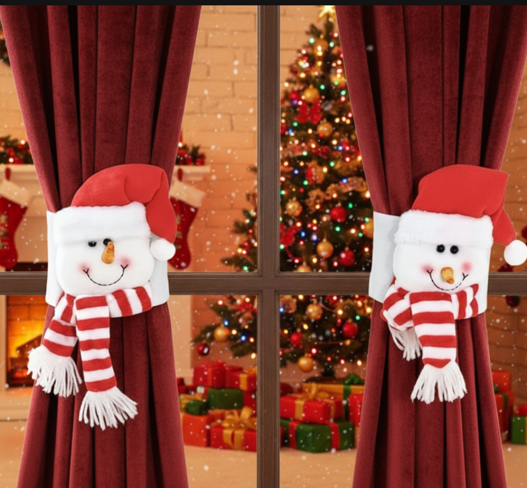 2PCS Christmas Curtain Buckle Holder