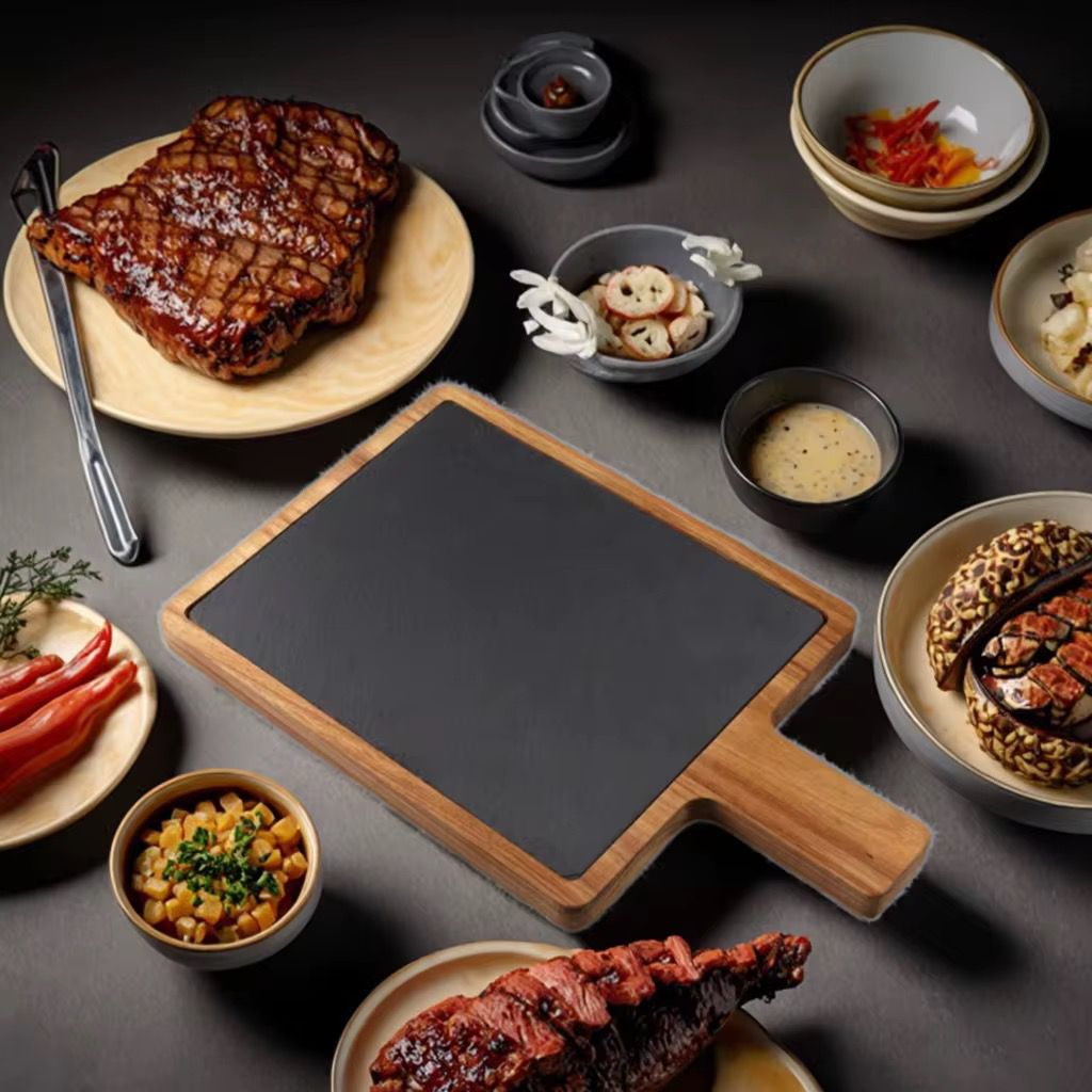 Bamboo Slate Plate (Square)