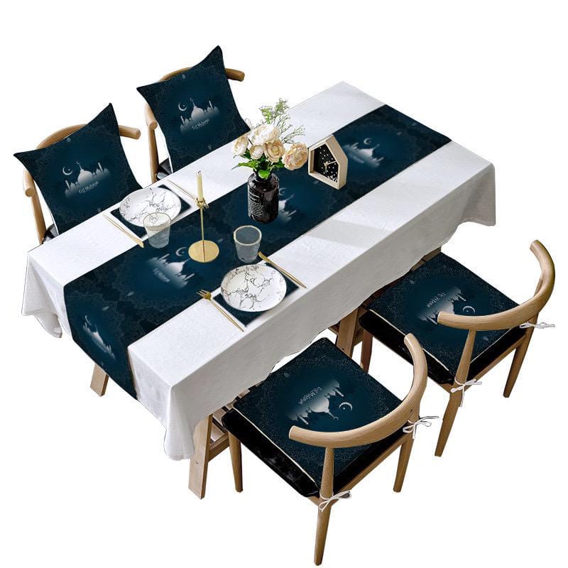Ramadan Table Runner Set with 4 Pillow Cases