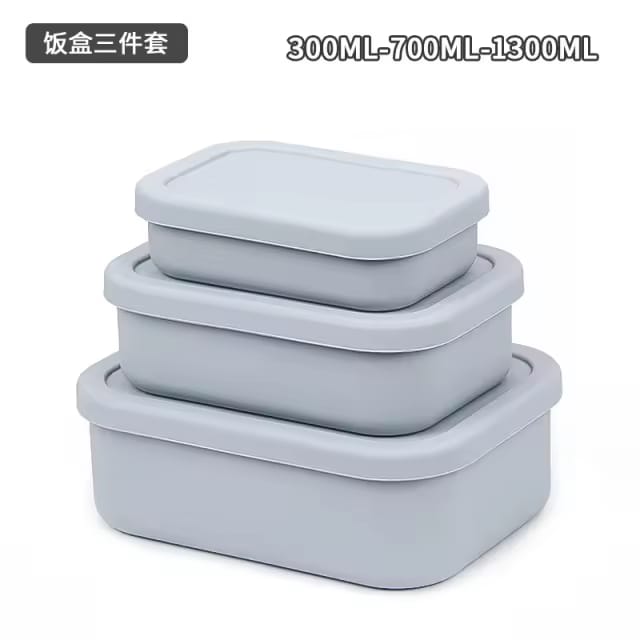 Leak Proof Silicone Lunch Box Set