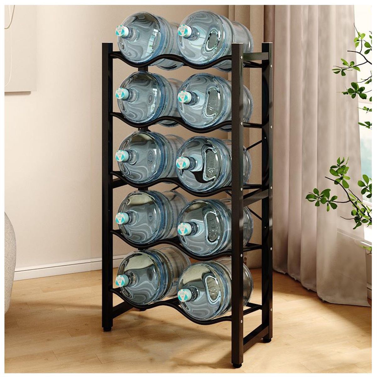10pc Water Bottle Holder Rack
