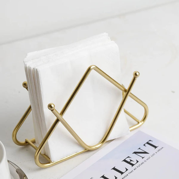 Tabletop Decorative Metal Tissue Holder