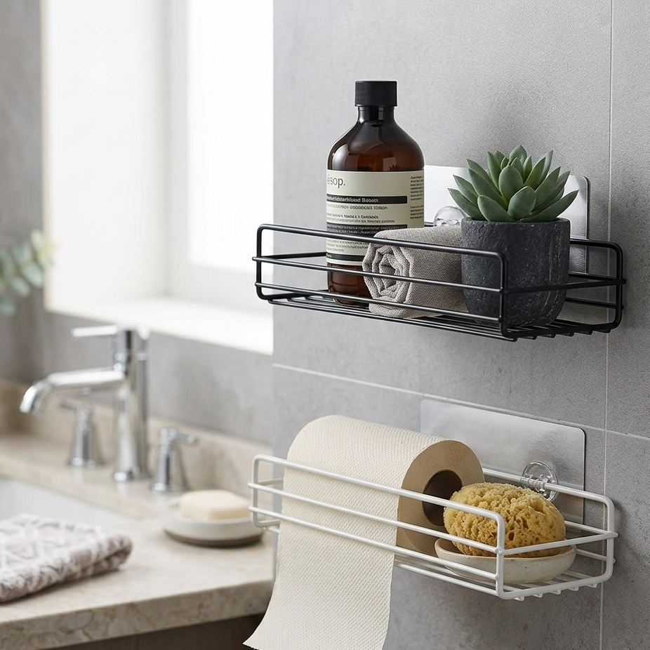 Gemelli Colllection multipurpose wall shelves 27.5 × 11 × 5.5 cm aluminum