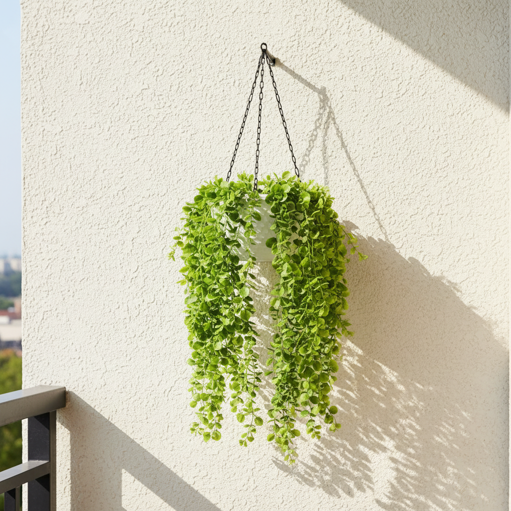 Artificial Hanging Vines with Plastic Vase