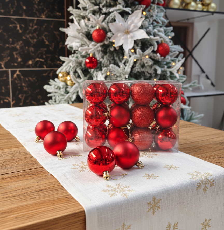 24pc 6cm Christmas Balls