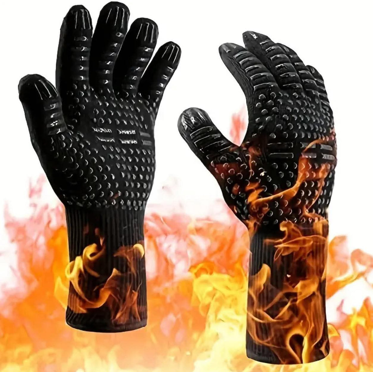 Barbeque fireproof gloves