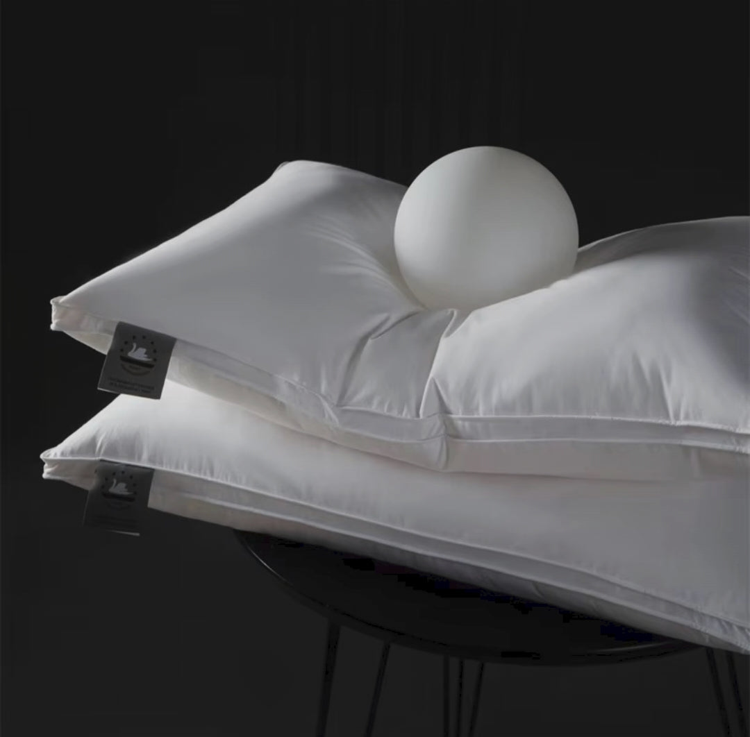 Ultra-Soft White Goose Cotton Pillow Set