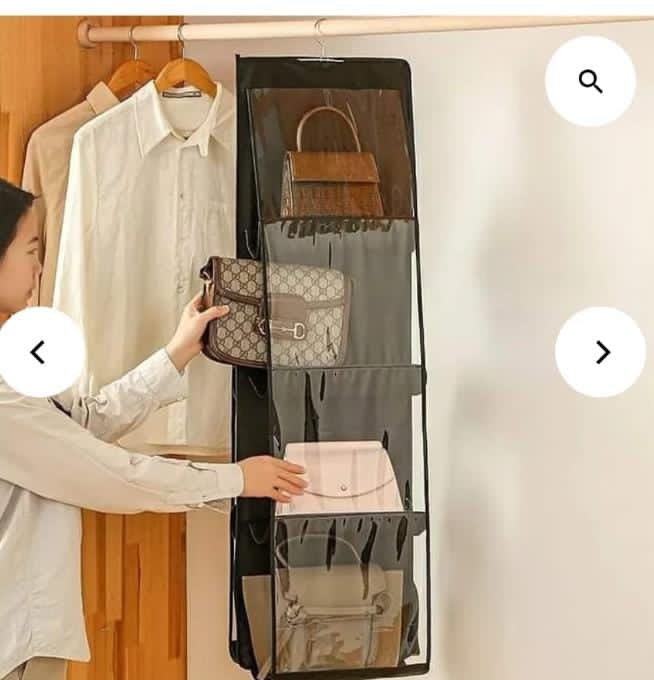 Hand bag organizer – lightweight, multi-compartment – handbag storage and organization