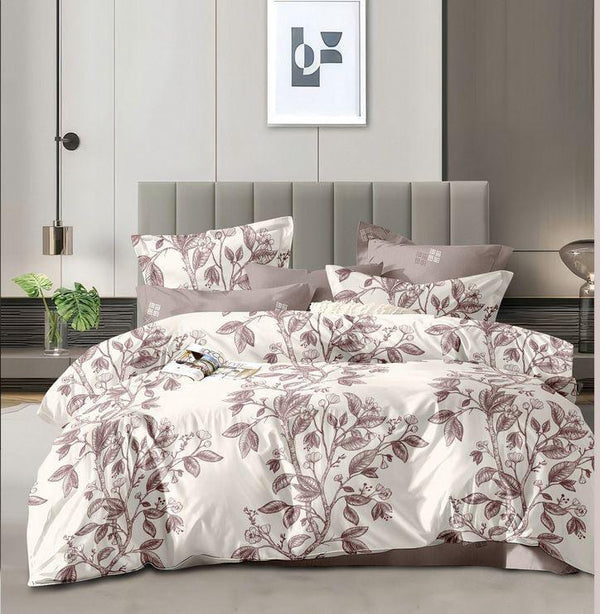 5x6 binded duvet set with bedsheet and two pillowcases for comfortable bedroom use