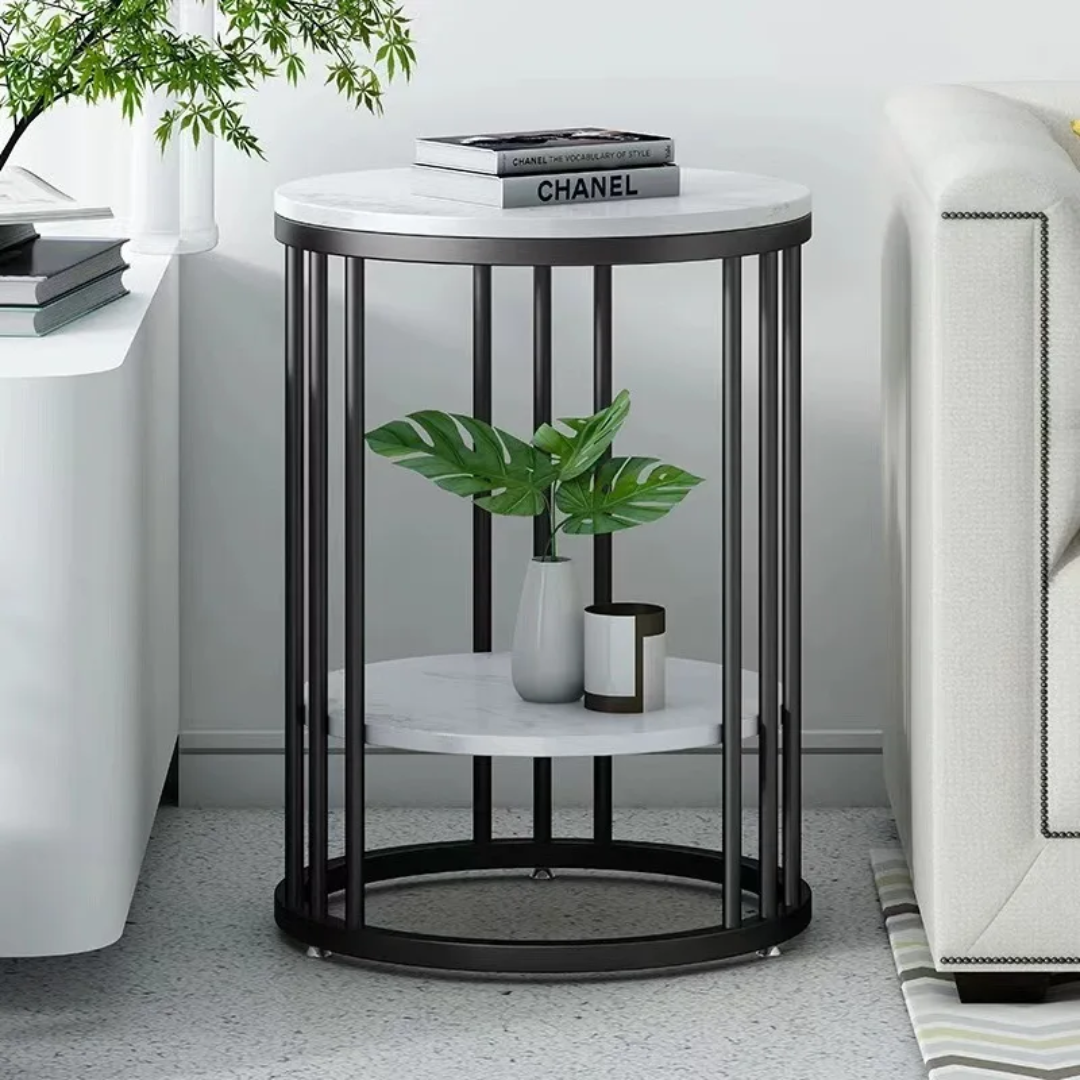 Luxury 2-Tier Side Table