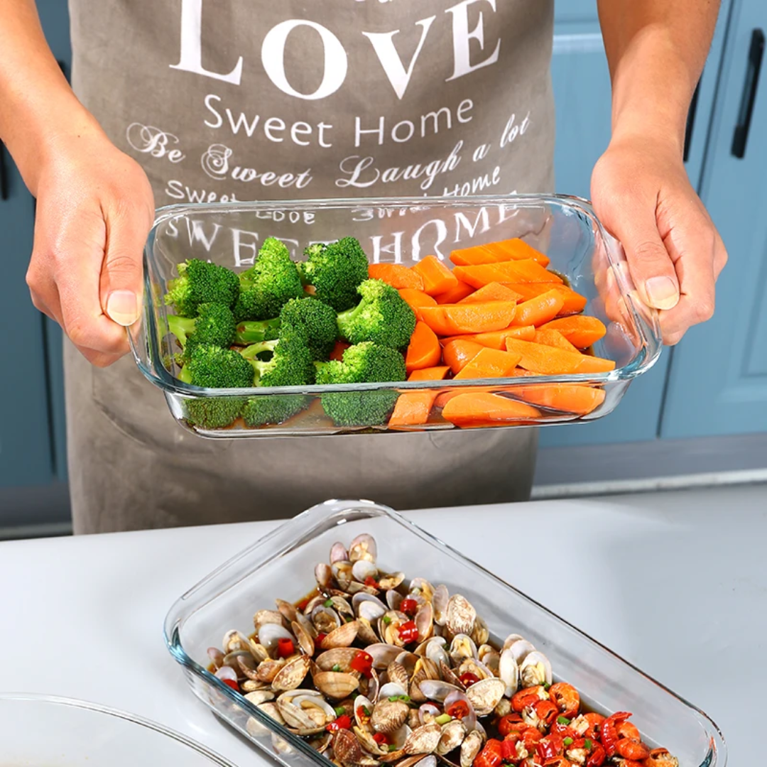 Heat-Resistant Glass Baking Tray