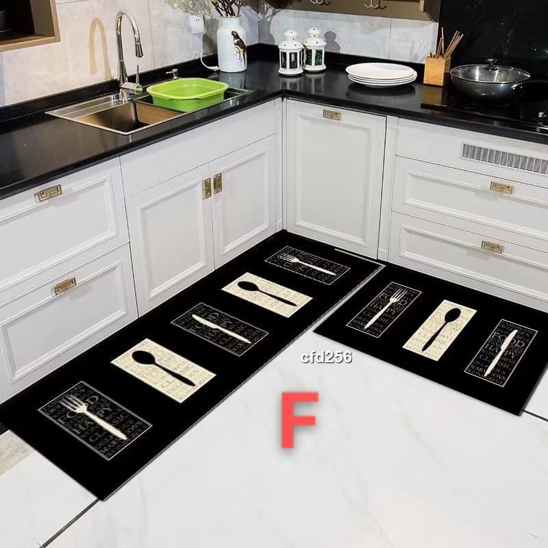 2pcs Kitchen Mat  Non-Slip Rubber