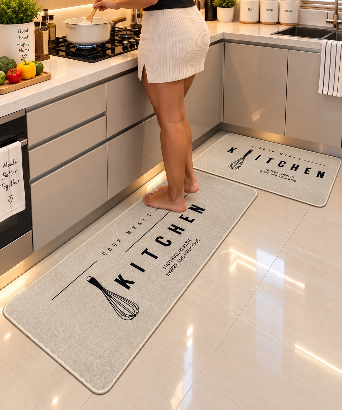 Rubber Bottom Kitchen Mat