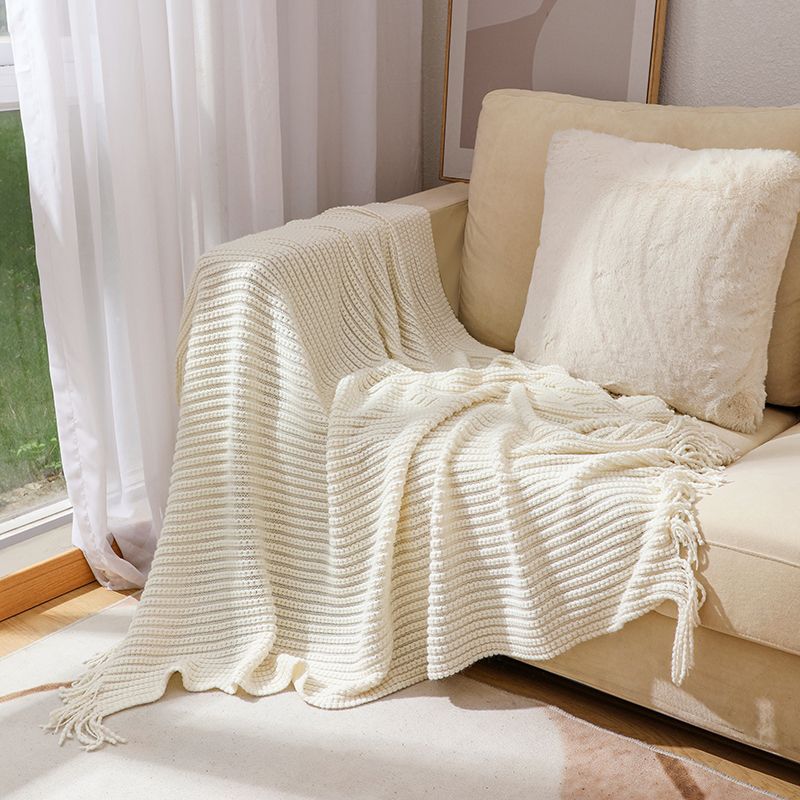 Knitted Throw Blanket 130cm x 170cm