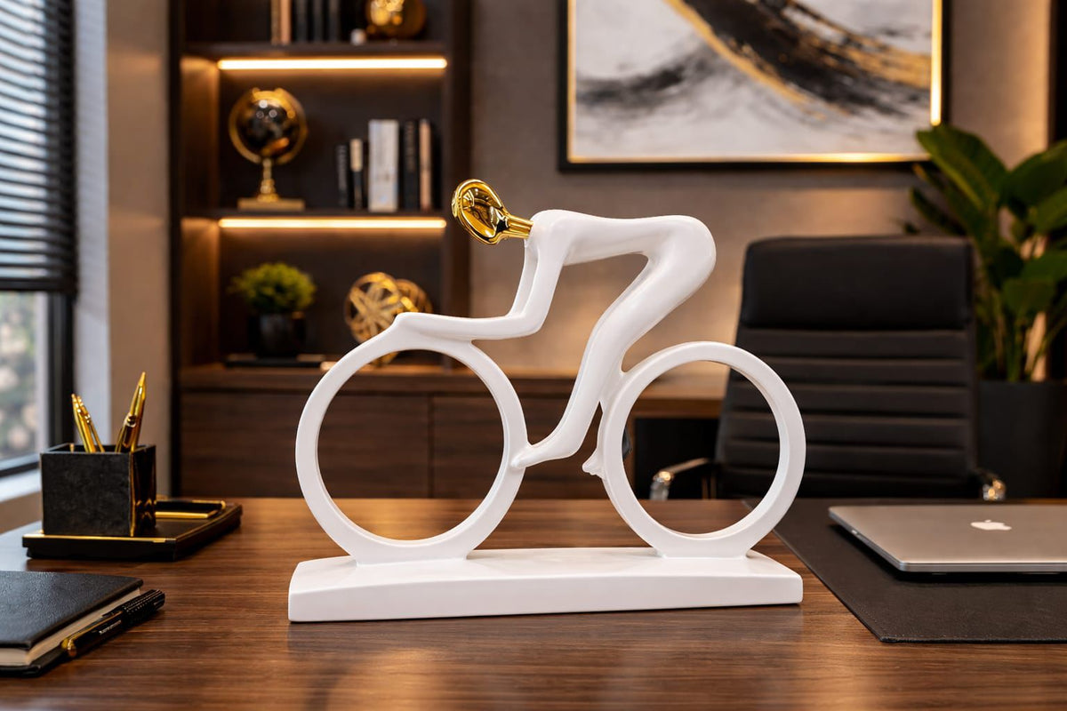 Gemelli Colllection handmade biker resin figurine home décor gift collectible