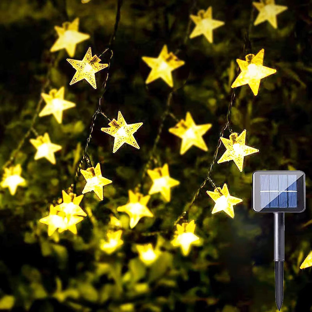 Solar Powered Outdoor Star Lights