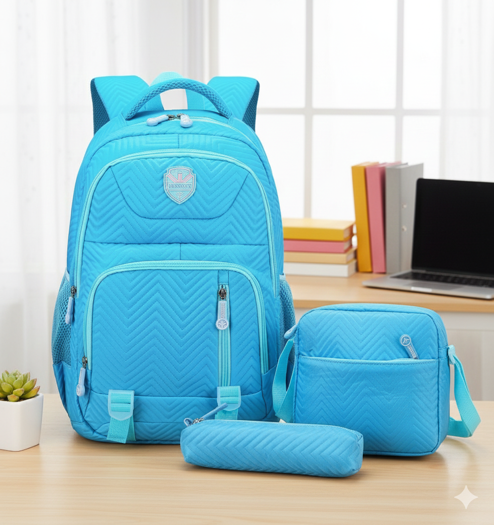 3-in-1 Big Size School Bag