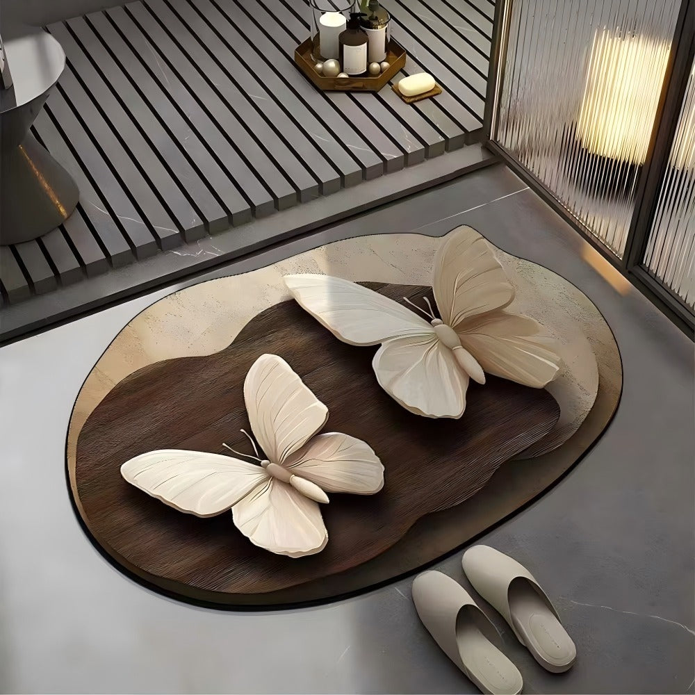 Irregular Pattern Bathroom Floor Mat