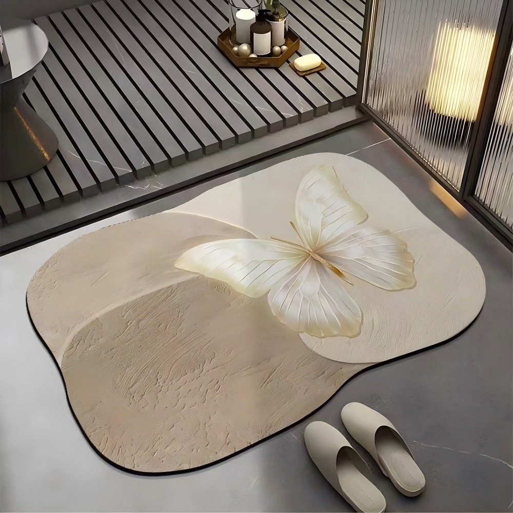 Irregular Pattern Bathroom Floor Mat