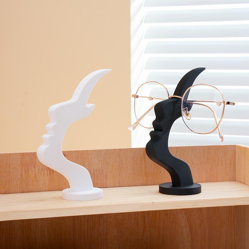 Human Face Eyeglass Stand – Decorative Glasses Holder Rack for Sunglasses, Reading Glasses, Desk Organisation, and Home Décor
