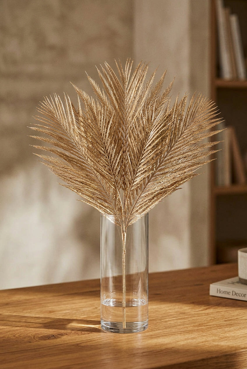 Artificial Golden Maple Leaf Plant for Christmas Home Decoration