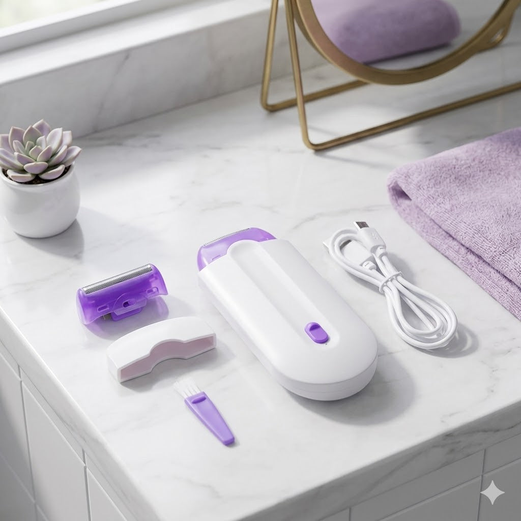 Electric Face and Body Painless Hair Remover – Rechargeable Epilator and Trimmer for Smooth Skin Hair Removal