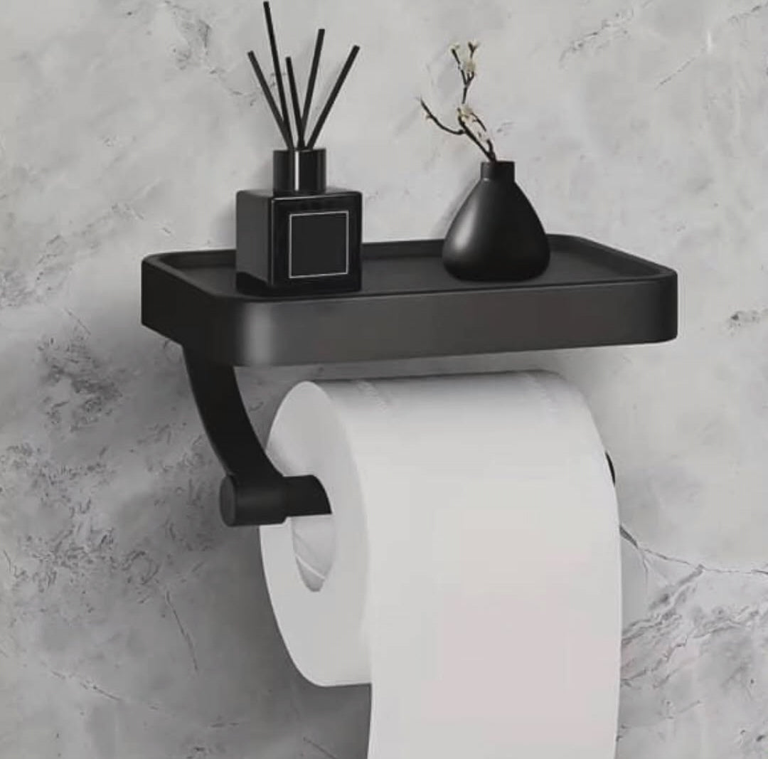 Wall-Mounted Tissue Holder, Black - available in Nairobi, Kenya