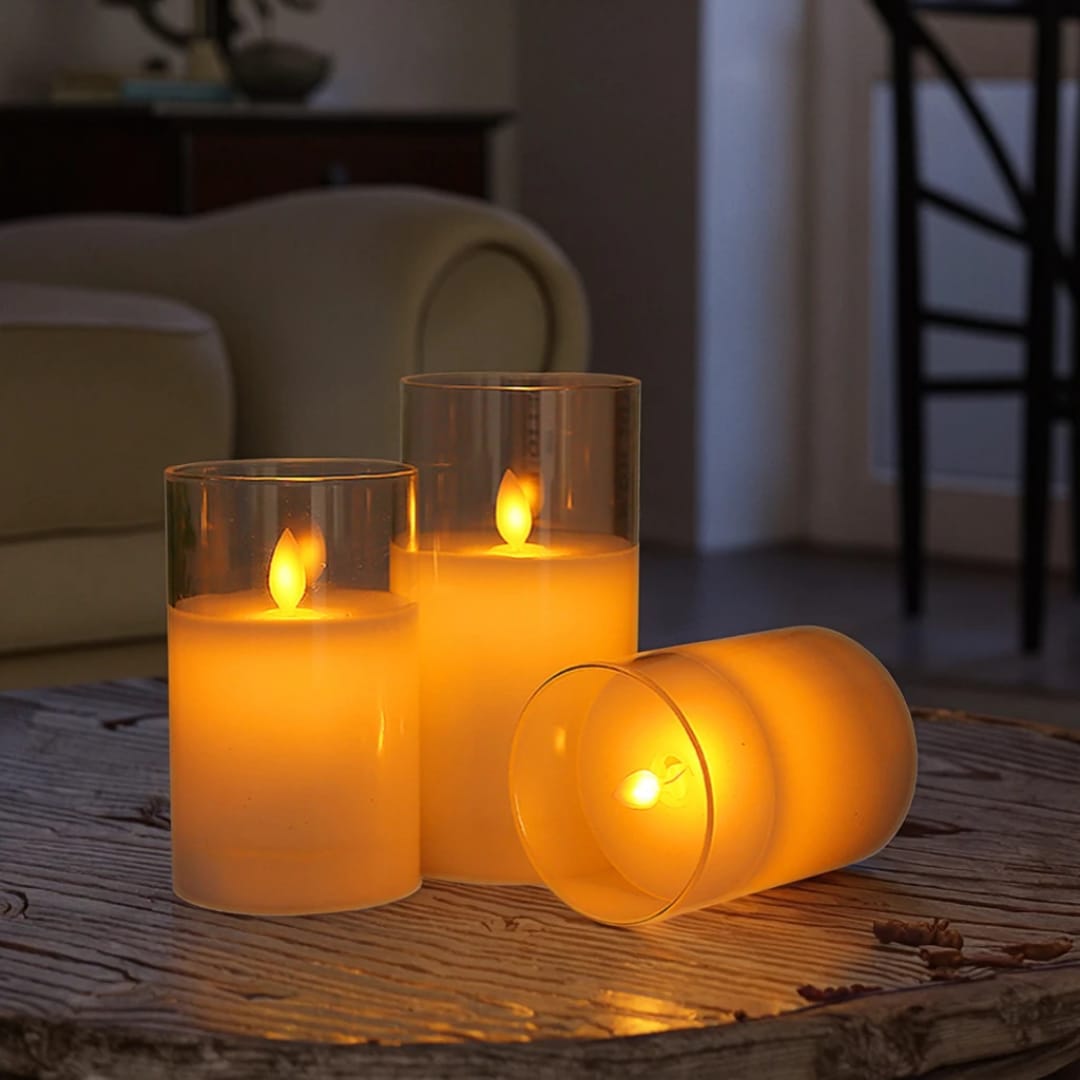 3D Bullet Remote-Controlled Candle Lamp