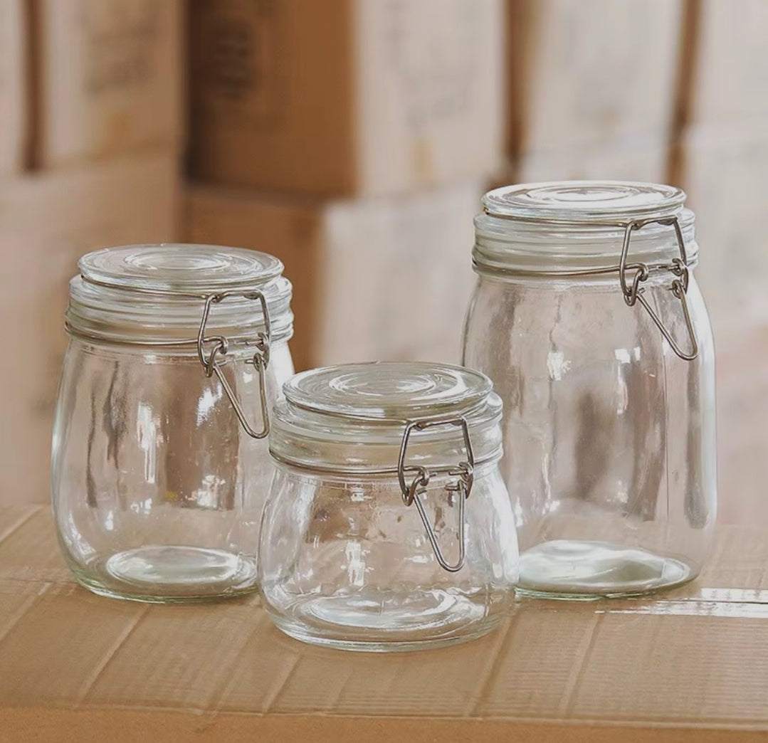 Airtight Glass Storage Jars